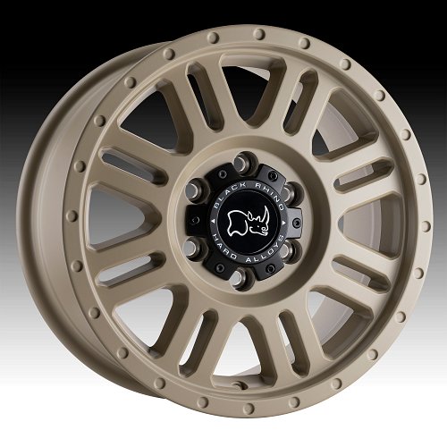 Black Rhino Yellowstone Desert Sand Custom Truck Wheels 1